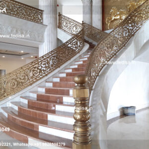 Elegant Brass Balcony Railing With Designer Look Stairs And Railings Design
