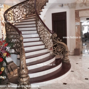 Designer Brass Staircase Railing For Modern Homes Modern Style Stair Railing Design Modern