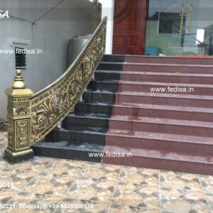 Stylish Brass Railing Design For Interiors Modern Stair Railing Wood