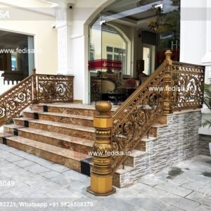 Custom Brass Staircase Railing Ideas Terrace Wall Railing Design