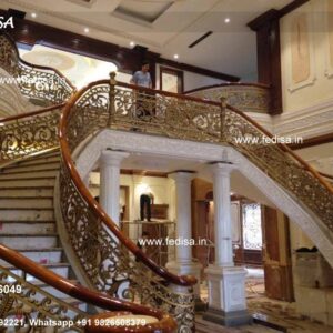 Premium Brass Staircase Railing Design For Elegant Homes Balcony Railing Design Pinterest
