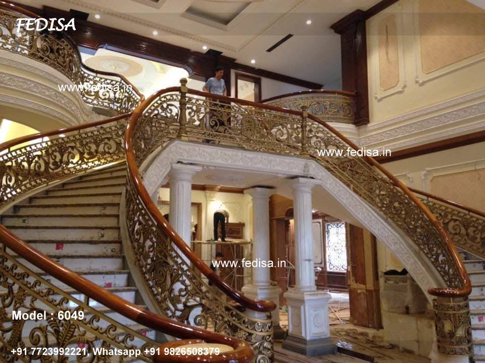 Premium Brass Staircase Railing Design For Elegant Homes Balcony Railing Design Pinterest