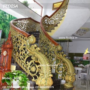 Brass Balcony Railing With Elegant Design Shaker Style Railing