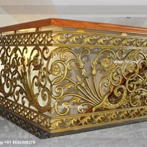 Heavy Brass Railing Design For Strong Support Staircase Railing Designs For Homes
