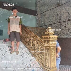 Premium Brass Handrail Design For Staircases Staircase Railing Design In Steel