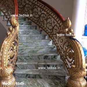 Elegant Brass Railing Design For Modern Villas Steel Grill Design For Railing