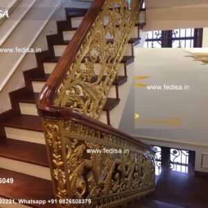 Modern Brass Railing Design For Stylish Interiors Outdoor Glass Staircase
