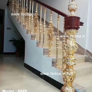 Designer Brass Stair Railing For Luxury Decor Stainless Steel 304 Staircase Railing Design