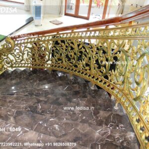 Antique Brass Balcony Railing For Classic Homes Compound Railings Design