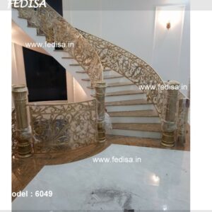 Brass Handrail Design With Luxury Appeal Wrought Iron Stair Railing Designs