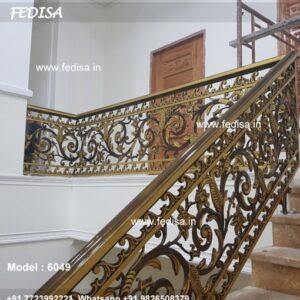 Antique Brass Handrail Design For Classic Interiors Stainless Balcony Railings Designs