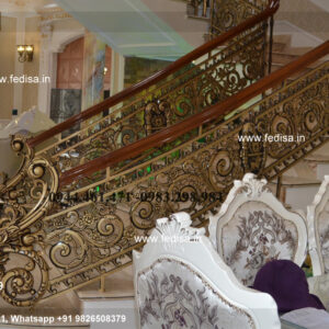 Stylish Brass Balcony Railing For Premium Homes Railing Loha Ka Design