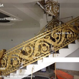 Premium Brass Staircase Handrail For Homes Railing Ki New Design