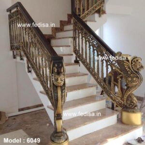 Elegant Brass Handrail Design For Interior Decor Railings Balcony Design