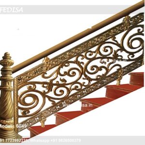Designer Brass Handrail For Stylish Staircases Ita Ka Railing Design