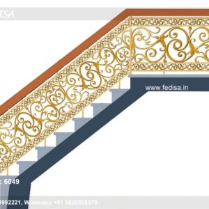Elegant Brass Balcony Railing For Interior Decor Mediterranean Wrought Iron Railings