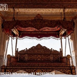 Beautiful Wood Carving Swing Design for Indoor Hall Areas No-8978
