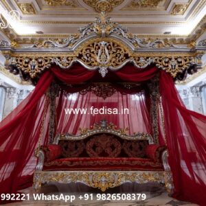 Luxury Wood Carving Swing Design with Rich Craftsmanship No-8991