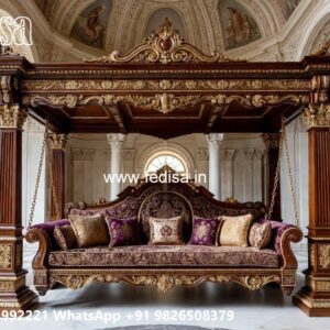 Luxury Handcrafted Wooden Swing Design for Living Room No-9023