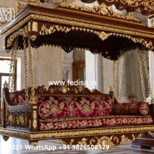 Wooden Swing Design with Beautiful Decorative Finish No-9087