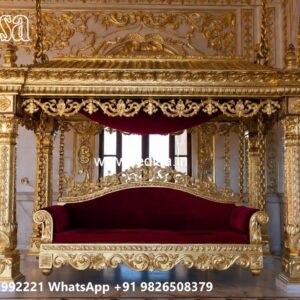 Indoor Wood Carving Swing Design with Premium Finish No-9377