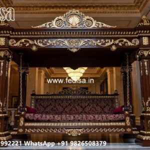 Indoor Wood Carving Swing Design for Comfortable Seating No-9404