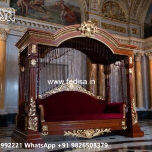 Decorative Wood Carving Swing Design with Artistic Finish No-9405