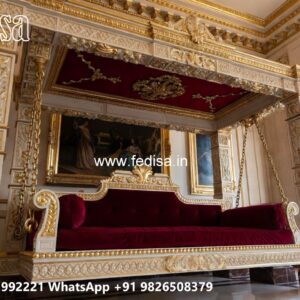 Artistic Wood Carving Swing Design with Wooden Heritage Style No-9442