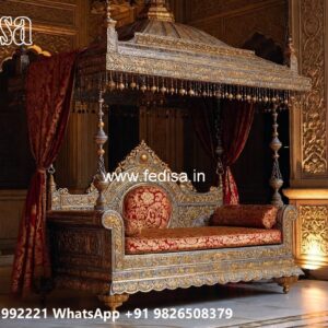 Indoor Wood Carving Swing Design for Relaxing Luxury Spaces No-9443