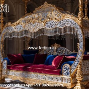Elegant Wood Carving Swing Design with Vintage Wooden Appeal No-9449