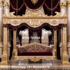 Wooden Swing Design with Artistic Wooden Patterns No-9533