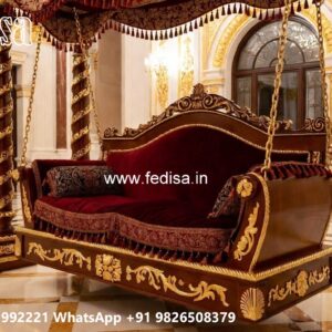 Handcrafted Wooden Swing Design with Royal Elegance No-9541