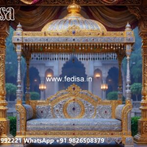 Vintage Wood Carving Swing Design with Traditional Beauty No-9812