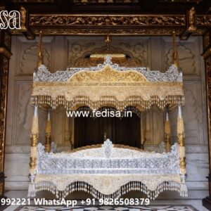 Luxury Wood Carving Swing Design with Brass Chain Style No-9815