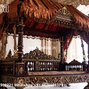 Stylish Wood Carving Swing Design for Premium Living Rooms No-9819