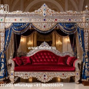 Vintage Wood Carving Swing Design with Decorative Beauty No-9846