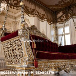 Luxury Wood Carving Swing Design for Relaxing Indoor Spaces No-9849