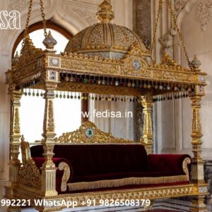 Luxury Wood Carving Swing Design with Palace Inspired Look No-9867