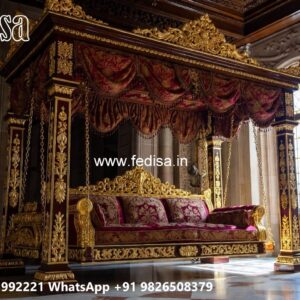 Traditional Wood Carving Swing Design with Elegant Finish No-9871