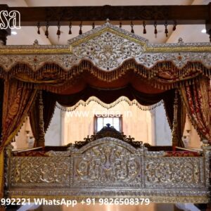 Wood Carving Swing Design with Stylish Decorative Features No-9885