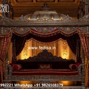 Indoor Wood Carving Swing Design for Relaxing Luxury Spaces No-9893