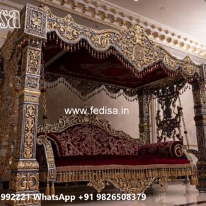 Royal Wooden Swing Design with Cushion Seating Style No-9915