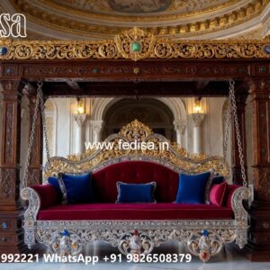 Elegant Wooden Swing Design for Family Relaxation Space No-9946