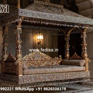 Stylish Wooden Swing Design with Premium Wood Texture No-9972