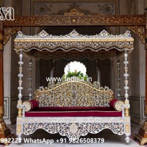 Luxury Wood Carving Swing Design for Relaxing Indoor Spaces No-10299