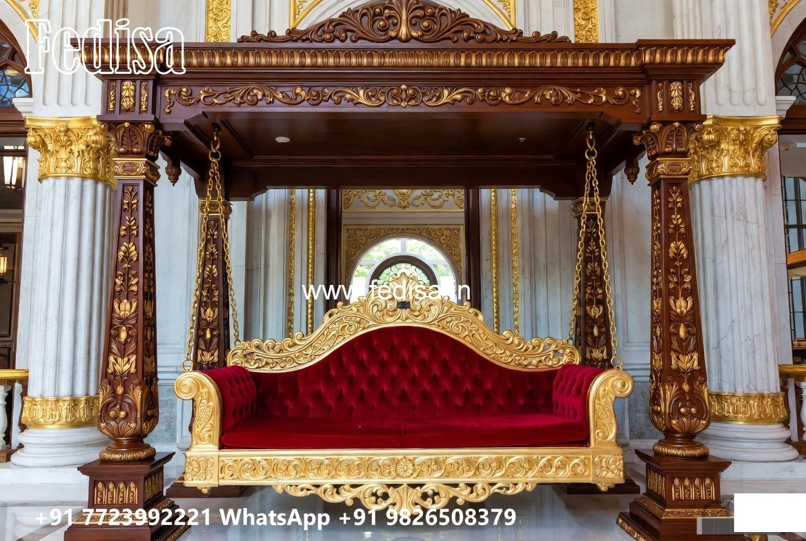 Luxury Wood Carving Swing Design with Palace Inspired Look No-10317