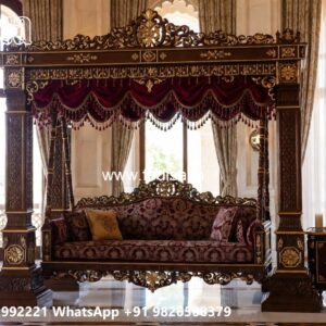 Premium Wood Carving Swing Design with Wooden Elegance No-10331