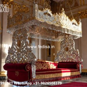 Royal Wood Carving Swing Design with Floral Artwork No-10337