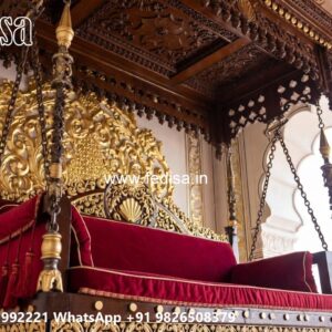 Wooden Swing Design for Peaceful Relaxation Corner No-10380