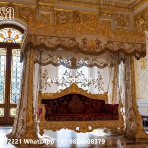 Wooden Swing Design for Luxury Balcony Decor Inspiration No-10388